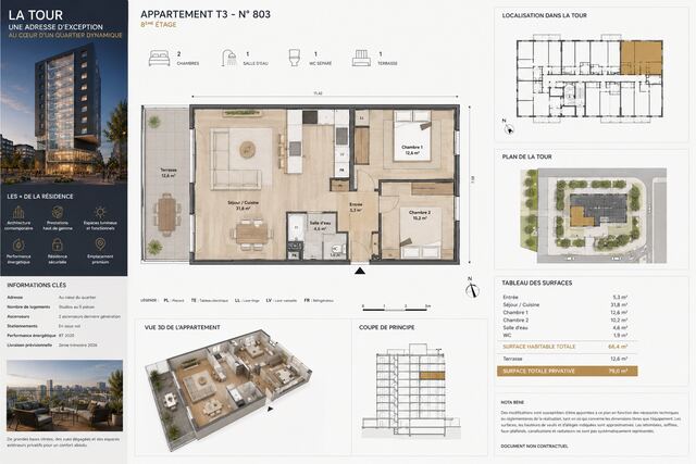 Visuel de vente — promotion immobilière